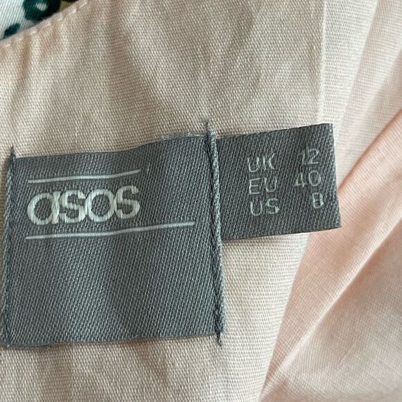 NWOT ASOS Pink Floral knee length dress size 8 - Picture 9 of 9